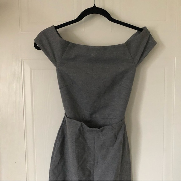 Aritzia-Talula Vandell Grey Cross Back Dress - Picture 5 of 11